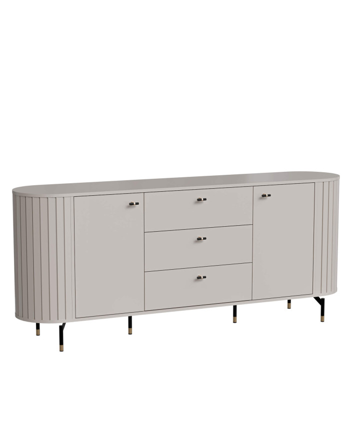 Komoda Zante ZA4, drzwi, szuflady, Cashmere, DOLMAR