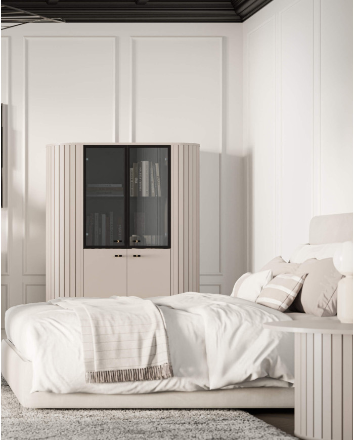 Komoda Zante ZA4, drzwi, szuflady, Cashmere, DOLMAR