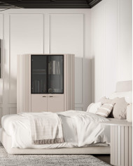 Komoda Zante ZA4, drzwi, szuflady, Cashmere, DOLMAR