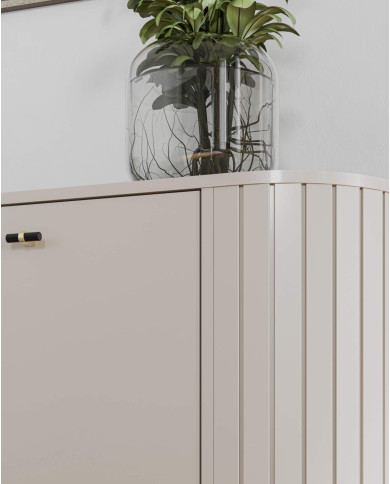 Stolik kawowy Zante ZA6, owalny, z półkami, Cashmere, DOLMAR