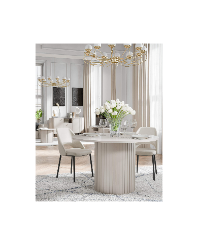 Stół kolumnowy Zante ZA8, okrągły, 120/120/75cm, Cashmere, DOLMAR Stół kolumnowy Zante ZA8, okrągły, 120/120/75cm, Cashmere, DOLMAR