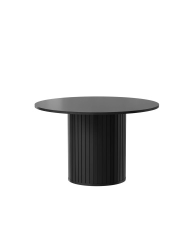 Stół kolumnowy Zante ZA8, okrągły,  120/120/75cm, Czarny mat, DOLMAR