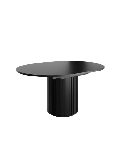 Stół kolumnowy Zante ZA9, okrągły, rozkładany, 120-160/120/75 cm, Czarny mat, DOLMAR Stół kolumnowy Zante ZA9, okrągły, rozkładany, 120-160/120/75 cm, Czarny mat, DOLMAR