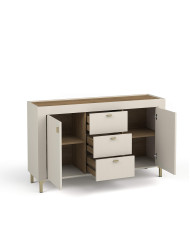 Komoda Mossa MO6, drzwi, szuflady, Dąb whisky/ Cashmere, DOLMAR