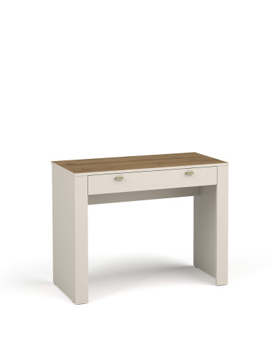 Konsola, toaletka Mossa MO10, szuflady, Dąb Whisky/ Cashmere, DOLMAR Konsola, toaletka Mossa MO10, szuflady, Dąb Whisky/ Cashmere, DOLMAR