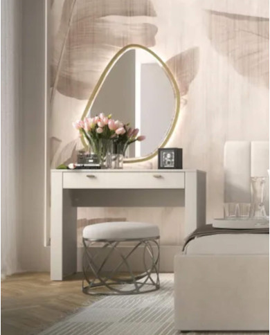 Konsola, toaletka Mossa MO10, szuflady, Dąb Whisky/ Cashmere, DOLMAR Konsola, toaletka Mossa MO10, szuflady, Dąb Whisky/ Cashmere, DOLMAR