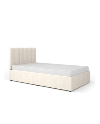 Łóżka Mossa MO12, stelaż z podnośnikami, pojemnik, 120x200 cm, tkanina Cloud 3, DOLMAR