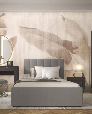 Łóżko Mossa MO12, stelaż z podnośnikami, pojemnik, 120x200 cm, tkanina Cloud 82, DOLMAR Łóżko Mossa MO12, stelaż z podnośnikami, pojemnik, 120x200 cm, tkanina Cloud 82, DOLMAR