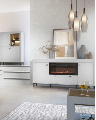 Łóżka Mossa MO12, stelaż z podnośnikami, pojemnik, 140x200 cm, tkanina Cloud 3, DOLMAR