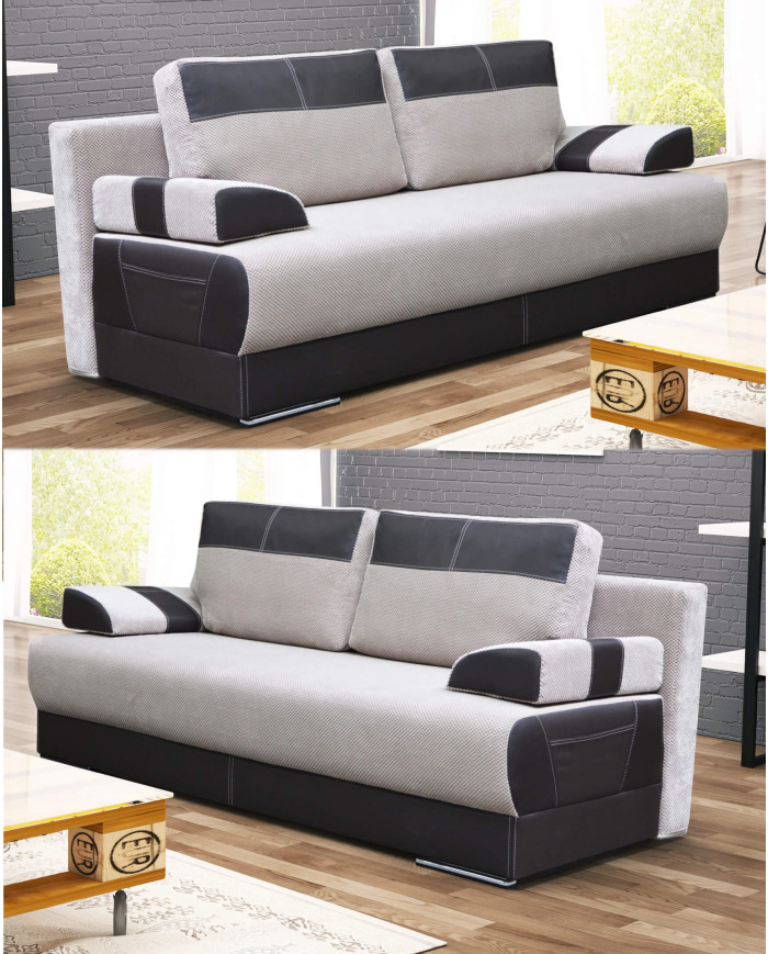 Sofa Omega, funkcja spania, pojemnik, Antex
