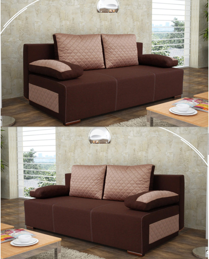 Sofa Diego, funkcja spania, pojemnik, Antex