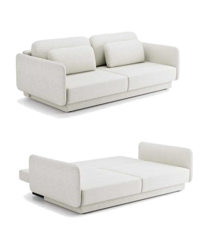 Sofa Ebony, funkcja spania, pojemnik, PUSZMAN