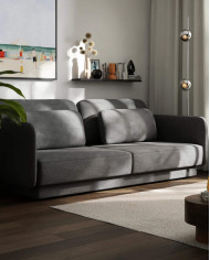 Super Cena! Sofa Ebony, funkcja spania, pojemnik, PUSZMAN