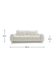 Sofa Mooma, funkcja spania, pojemnik, PUSZMAN