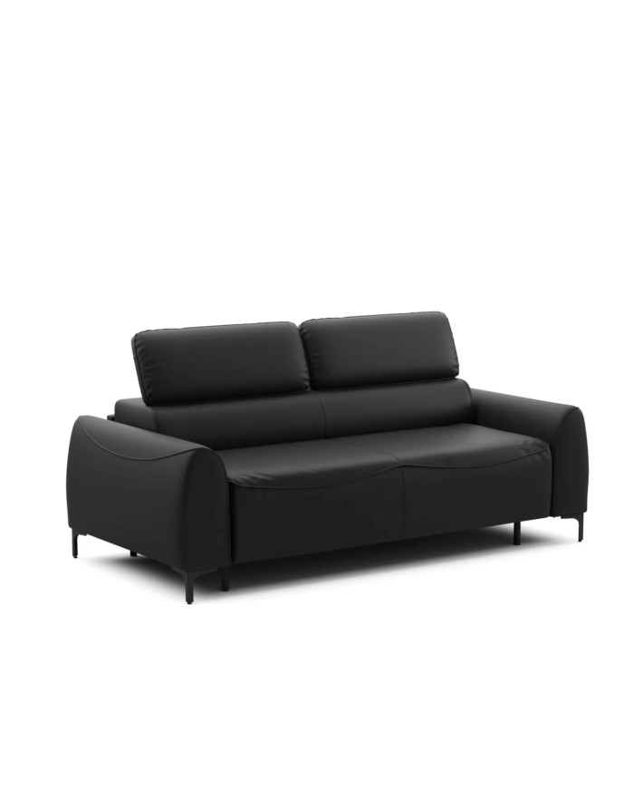 Super Cena! Sofa Monza, włoska funkcja spania, materac, regulowane zagłówki, PUSZMAN