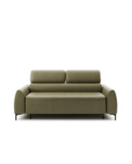 Sofa Monza, włoska funkcja spania, materac, regulowane zagłówki, PUSZMAN