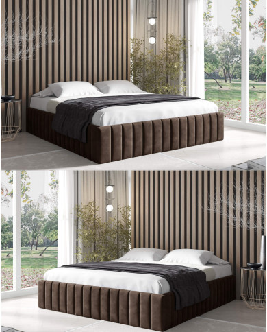 Łóżka tapicerowane Borneo 200x200 cm, pojemnik, stelaż, Gruszka Meble Łóżka tapicerowane Borneo 200x200 cm, pojemnik, stelaż, Gruszka Meble