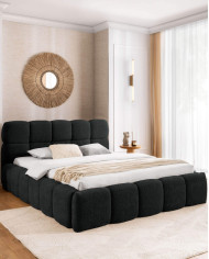 Łóżka tapicerowane Sorento 120x200, podnośnik, stelaż, pojemnik, Gruszka Meble