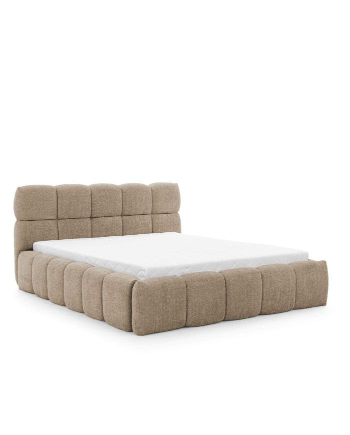 Łóżka tapicerowane Sorento 200x200, podnośnik, stelaż, pojemnik, Gruszka Meble