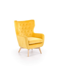 Fotel Marvel Żółty/naturalny-1