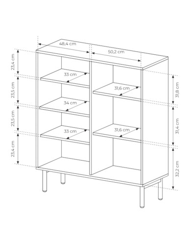 Komoda wysoka Tavo A 3d, trzydrzwiowa, Dąb cremona, Laski Meble Komoda wysoka Tavo A 3d, trzydrzwiowa, Dąb cremona, Laski Meble
