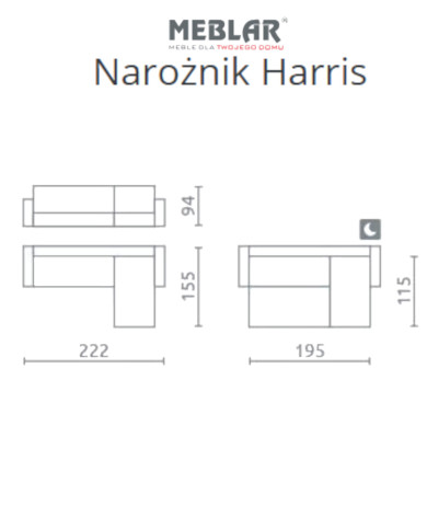 Super Cena! Narożnik Harris, funkcja spania, pojemnik, regulowane zagłówki, MEBLAR Super Cena! Narożnik Harris, funkcja spania, pojemnik, regulowane zagłówki, MEBLAR
