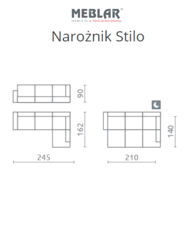 Super cena! Narożnik Stilo, funkcja spania, pojemnik, MEBLAR Super cena! Narożnik Stilo, funkcja spania, pojemnik, MEBLAR