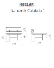 Super Cena! Narożnik Calabria 1, funkcja spania, pojemniki, regulowane zagłówki, MEBLAR Super Cena! Narożnik Calabria 1, funkcja spania, pojemniki, regulowane zagłówki, MEBLAR