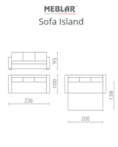 Super Cena! Sofa Island, funkcja spania, MEBLAR Super Cena! Sofa Island, funkcja spania, MEBLAR