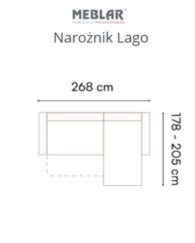 Narożnik Lago, funkcja spania, pojemnik, przestawne oparcia, regulowane zagłówki, MEBLAR Narożnik Lago, funkcja spania, pojemnik, przestawne oparcia, regulowane zagłówki, MEBLAR