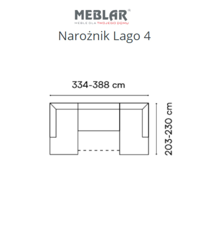 Narożnik Lago 4, funkcja spania, pojemniki, przestawne oparcia, regulowane zagłówki, MEBLAR