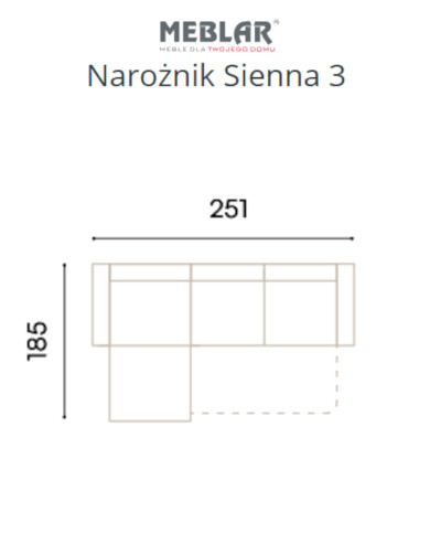 Narożnik Sienna 3, funkcja spania, pojemnik, regulowane zagłówki, MEBLAR Narożnik Sienna 3, funkcja spania, pojemnik, regulowane zagłówki, MEBLAR