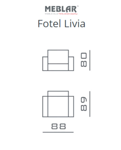 Fotel Livia, MEBLAR