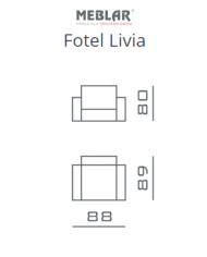 Fotel Livia, MEBLAR Fotel Livia, MEBLAR