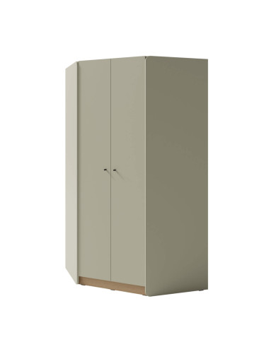 Szafa narożna Alessio AE02, dwudrzwiowa, półki wewnętrzne, drążki, Eukaliptus/ Dąb baltic dune, MEBLAR