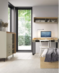 Łóżko Alessio AE13, powierzchnia spania 120x200 cm, Eukaliptus/ Dąb baltic dune, MEBLAR Łóżko Alessio AE13, powierzchnia spania 120x200 cm, Eukaliptus/ Dąb baltic dune, MEBLAR