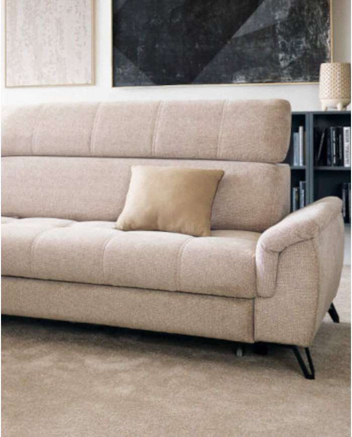 Narożnik Lago 2, funkcja spania, pojemnik, przestawne oparcia, regulowane zagłówki, MEBLAR