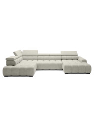 Narożnik Bull XL, regulowane zagłówki, elektrycznie wysuwane siedzisko, Wersal Narożnik Bull XL, regulowane zagłówki, elektrycznie wysuwane siedzisko, Wersal