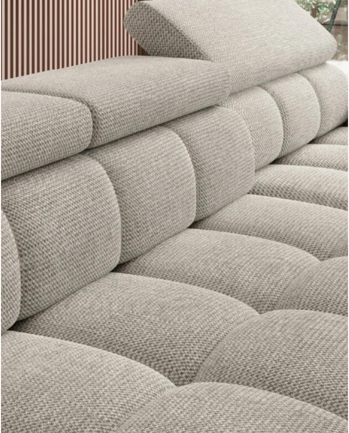 Narożnik Bull XL, regulowane zagłówki, elektrycznie wysuwane siedzisko, Wersal Narożnik Bull XL, regulowane zagłówki, elektrycznie wysuwane siedzisko, Wersal