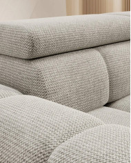 Narożnik Bull L, elektryczny wysuw siedziska, regulowane zagłówki, Wersal