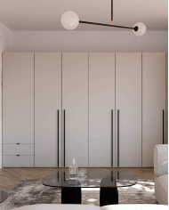 Łóżko Woow WO-12, łóżko rozsuwane z 2 szufladami, clay grey, LENART