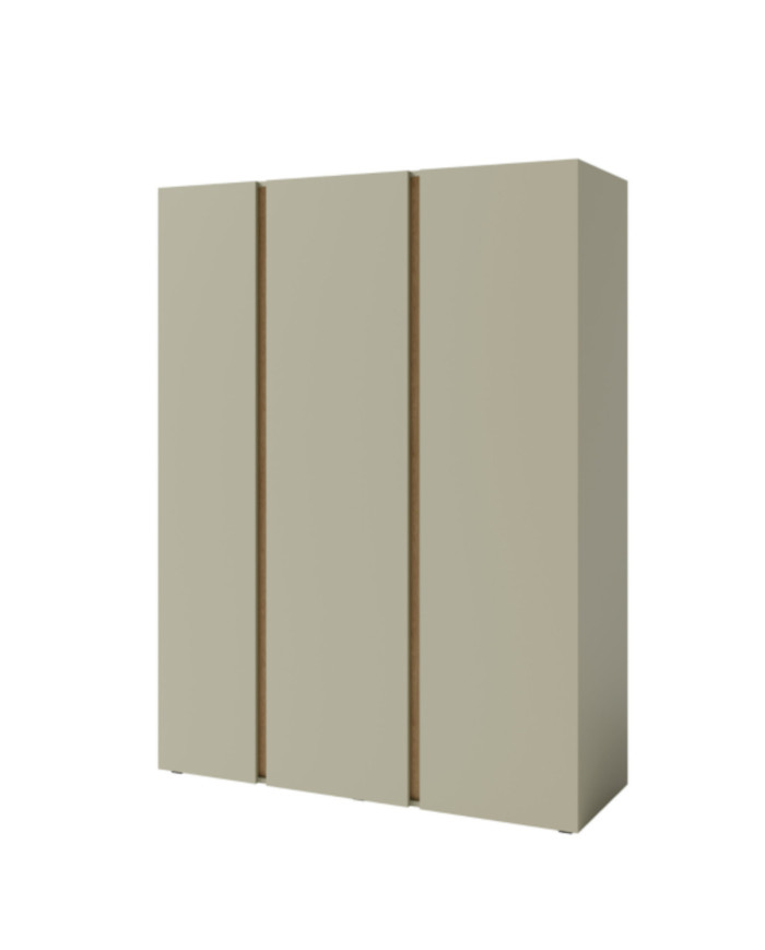 Szafa Luca LC01, trzydrzwiowa, z drążkami i półkami, Eukaliptus/ Dąb baltic dune, MEBLAR