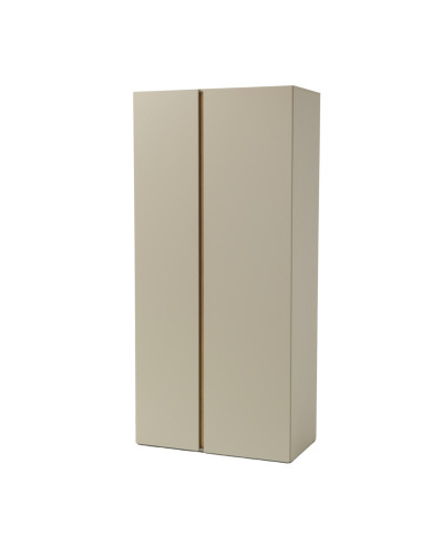 Szafa Luca LC03, dwudrzwiowa, z drążkiem i półkami, Eukaliptus/ Dąb baltic dune, MEBLAR