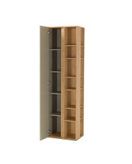 Regał Luca LC04, wnęki regałowe, drzwi, Eukaliptus/ Dąb baltic dune, MEBLAR