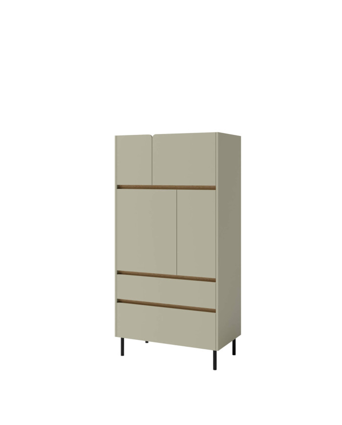 Regał Luca LC05, z drzwiami i szufladami, Eukaliptus/ Dąb baltic dune, MEBLAR