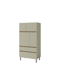 Regał Luca LC05, z drzwiami i szufladami, Eukaliptus/ Dąb baltic dune, MEBLAR