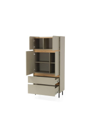 Regał Luca LC05, z drzwiami i szufladami, Eukaliptus/ Dąb baltic dune, MEBLAR
