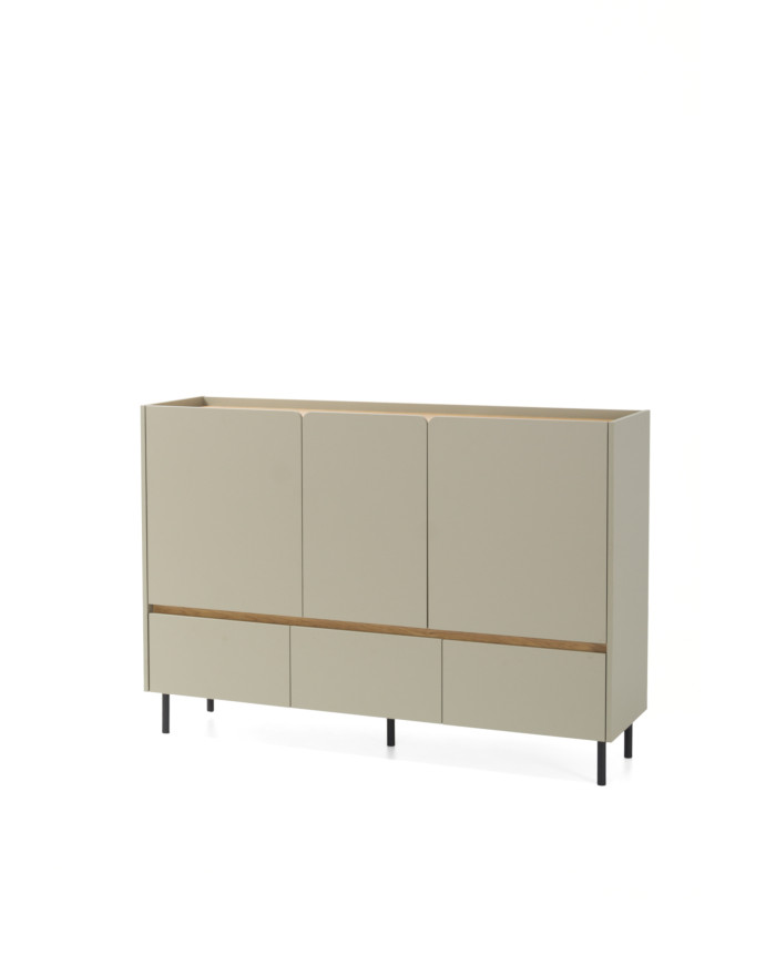 Komoda Luca LC07, drzwi, szuflady, Eukaliptus/ Dąb baltic dune, MEBLAR