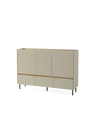 Komoda Luca LC07, drzwi, szuflady, Eukaliptus/ Dąb baltic dune, MEBLAR