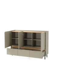 Komoda Luca LC07, drzwi, szuflady, Eukaliptus/ Dąb baltic dune, MEBLAR